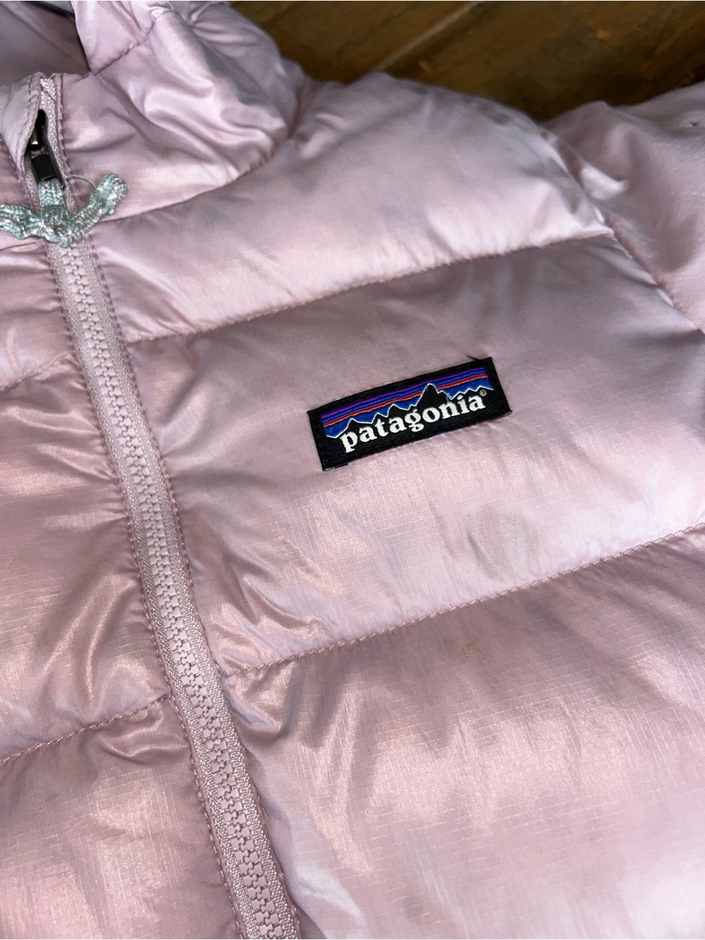 Patagonia Kids Pale Purple Puffy Hooded Jacket